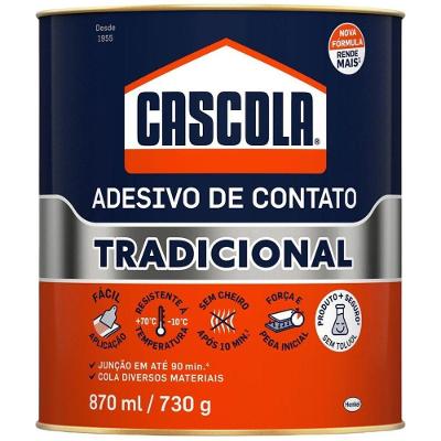 Cola Tradicional 1406654 Adesao Forte sem Toluol Branco 730G Cascola
