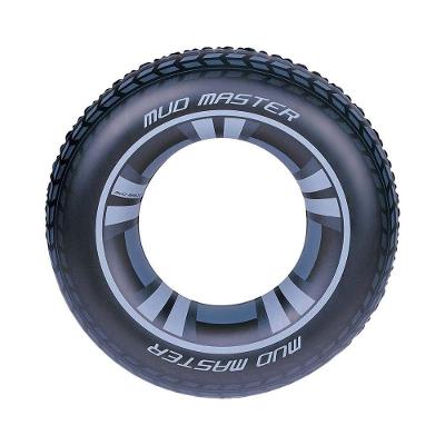 Boia Inflavel Redonda Boia Inflavel Redonda 9 Anos Mor PVC Resistente com Kit Reparo Preto Mor