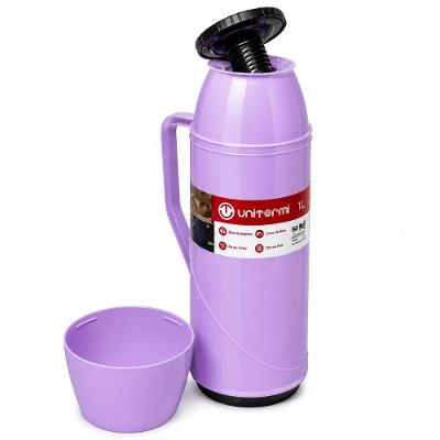 Garrafa Térmica Roma Conserva Bebidas Quentes e Frias Plástico Resistente Sistema Antigota Viagens