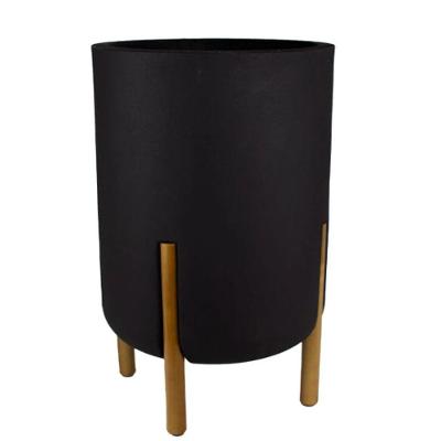 Vaso Cilíndrico Decore 33 Japi em Polietileno com Resistência UV Cinza 34CM