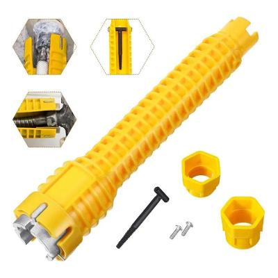 Chave Hidráulica Multiuso Torneira 5 Peças com Extrator Amarelo Startools 21 23.5 28MM
