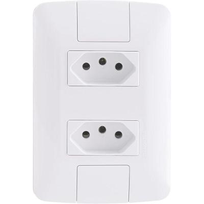 Conjunto de Tomadas 57241065 2P+T Aria 10A 250V Branco Tramontina