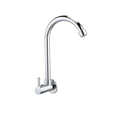 Torneira de Parede Eco Monocomando Bica Alta Aço Inox com Acionamento Cerâmico Cromada Eco
