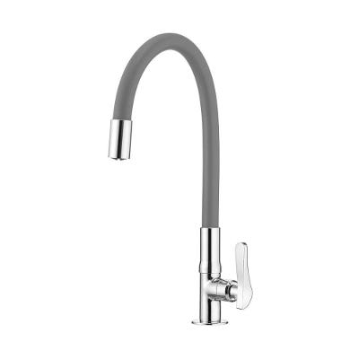 Torneira de Mesa 1177 G27 Rosca Flexivel Cozinha Design Moderno Cinza Lorenzetti