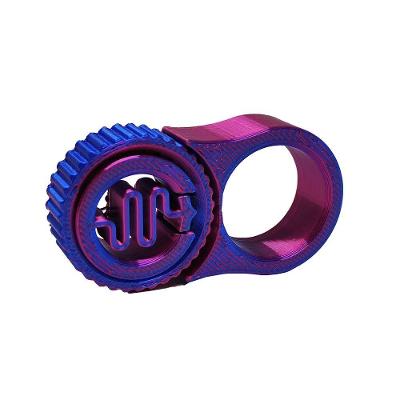 Brinquedo Antiestresse Anel Clique com Função de Clique e Movimento Giratório Fidget Toys 5,5CM