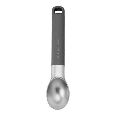Colher Concha de Sorvete e Açaí em Zinco e ABS Cinza Kitchenaid