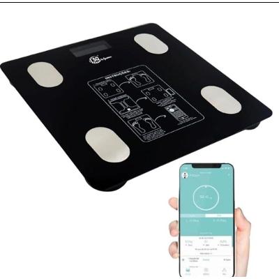 Balança Digital Corporal Kz Utilidades Bioimpedância Bluetooth Preto 26CM
