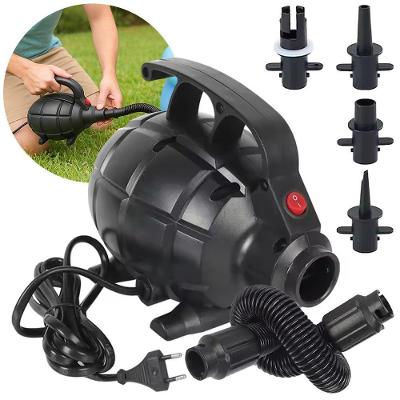 Bomba de Ar Elétrica Premium Pump 600W com 4 Bicos Preta VG Plus