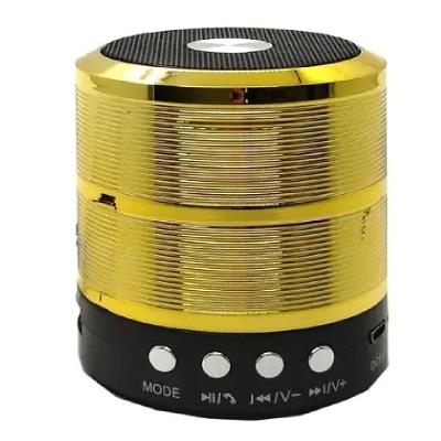 Mini Caixa de Som B-Max WS-887 15W Bluetooth USB SD FM Dourado