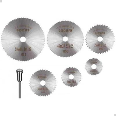 Lâmina para Serra Kit 6 Peças Corte Real Aço Rápido HSS Cinza Lorben 20.000 RPM