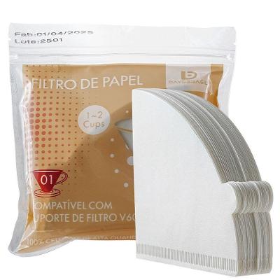 Filtro para Coador V60-01 Branco em Papel Cônico para Café 100 Unidades Daysbrasil