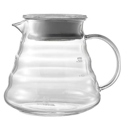 Jarra de Vidro Colmeia para Servir 500ML V60-02 com Tampa Daysbrasil
