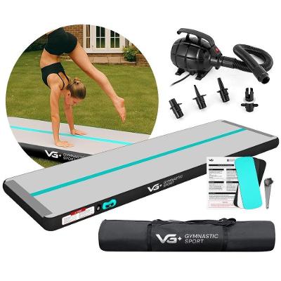 Tapete Colchão Ginástica Inflável Vg Plus com Superfície Antiderrapante 300KG Bomba 600W Preto