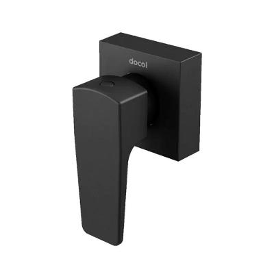 Acabamento para Registro de Chuveiro Docol Lift com Acabamento Acetinado Preto Ônix