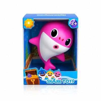 Brinquedo Infantil Tubarão Mamãe Shark Toys com Música Divertida e Design Fofo Rosa Draik