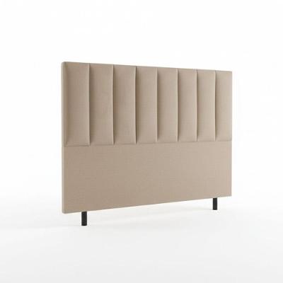 Cabeceira Luzzi King Size Fixação no Estrado Revestida em Suede Bege Aurora Line 128CM