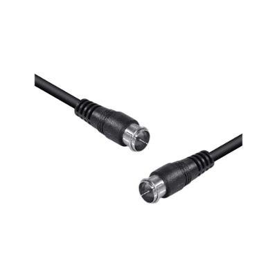 Cabo Coaxial Vinik F Macho X Fêmea 2m com Conectores de Alta Precisão Preto 1CM