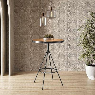 Mesa Bistrô Viena 2 Lugares Quadrada MDF Amadeirado Salaone 60CM