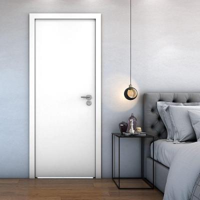 Folha de Porta Lisa 210x70CM Madeira com Reforço Duplo para Fechadura Branca