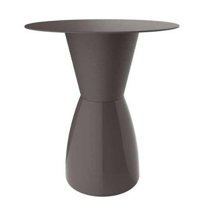 Mesa Lateral Nobe Redonda Polipropileno 60CM Cinza I'm In Home