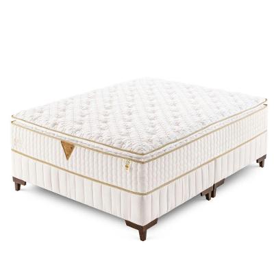 Colchão King Híbrido Qgel Natural D28 Antialérgico Latex Foam