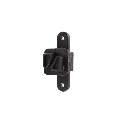 Fixador Suporte para Cerca Elétrica Zebu 35-3 com Isolamento 38.900V Preto Zebu