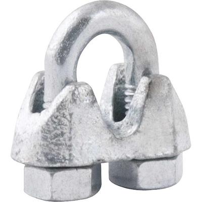 Clips para Cabo de Aço Ostenvonder com Tratamento Galvanizado Prata Vonder 3,18MM