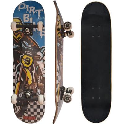 Skate Infantil Dirt Bike Suporta Até 70kg Já Montado Preto Derock