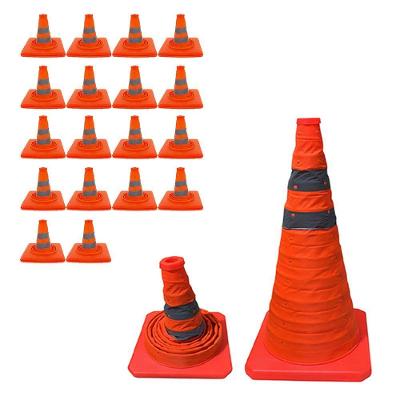 Sinalizador Portátil SU-CONE3-1 Retrátil Refletivo Alta Visibilidade Laranja Leva Pra Malhar 18