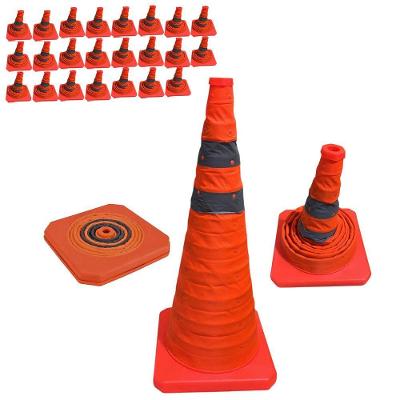 Sinalizador Portátil SU-CONE3-1 Retrátil Refletivo Laranja Leva Pra Malhar 23CM 23 Unidades