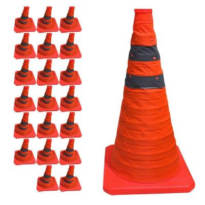 Sinalizador Portátil SU-CONE3-1 Retrátil Refletivo Laranja Leva Pra Malhar 50CM Kit 22 Unidades