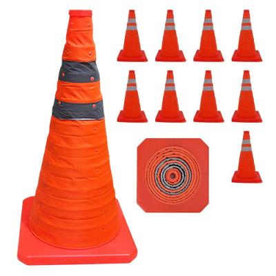 Sinalizador Portátil SU-CONE3-1 Retrátil Laranja Leva Pra Malhar 50CM 9 Unidades