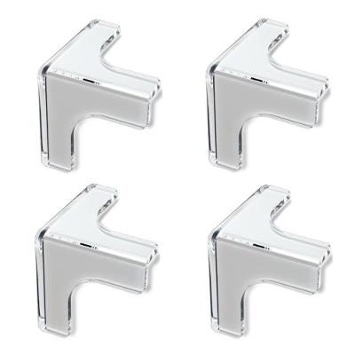 Protetor de Quina Siliconado em T Silicone Antiimpacto Transparente Bomvink 4 un