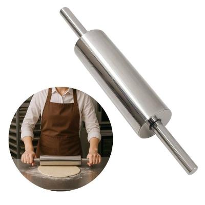Rolo de Massas Mr76mm Profissional Aço Inoxidável Cozinha e Confeitaria Prata 7CM 25CM