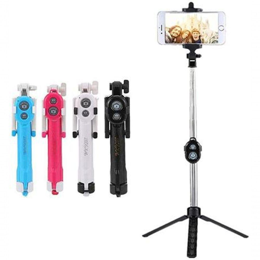 Bastão De Selfie Monopod Com Tripe Bluetooth S 03 - 2