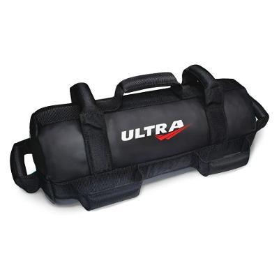 Power Bag Sand Bag 10kg Ultrafit para Treino Funcional com 7 Pegas Preto Ultra