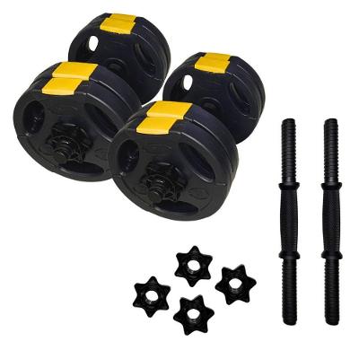 Kit Halteres Ajustáveis Até 10kg para Musculação em Casa com Presilhas de Segurança Ahead Sports