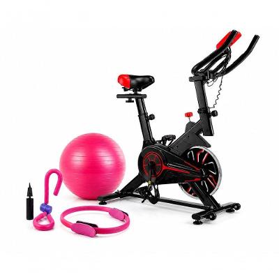 Kit Fitness Bicicleta Spinning + Kit Pilates Ahead Sports para Exercícios em Casa