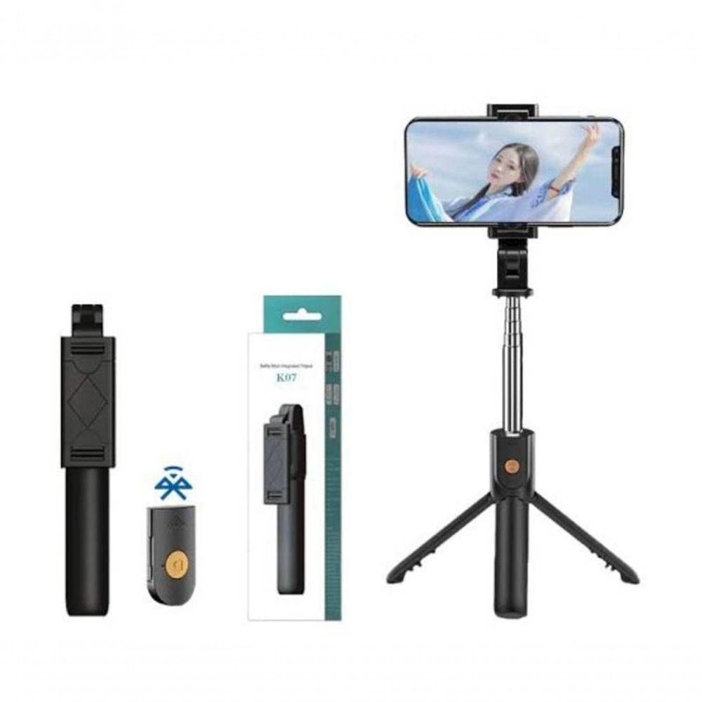 Bastão De Selfie Com Tripé Para Celular Com Controle Disparador K07 - 1