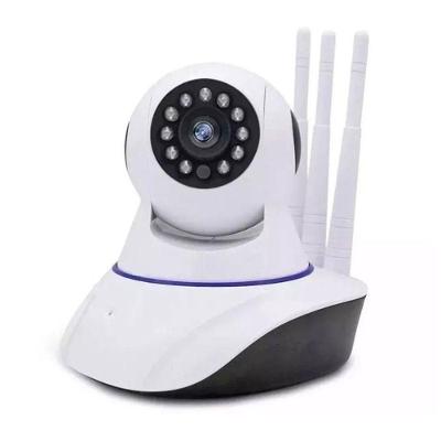 Câmera de Segurança Aquilae Câmera Pet Animais 3 Antenas Robô Full HD 1080p Wifi Giro 360° Branco