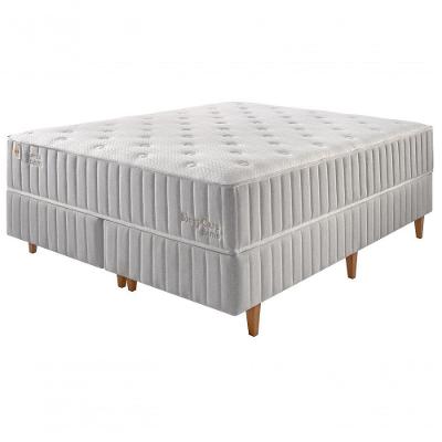 Colchão King Molas Ensacadas Sleep Care Firme D33 193x203CM Branco Latex Foam