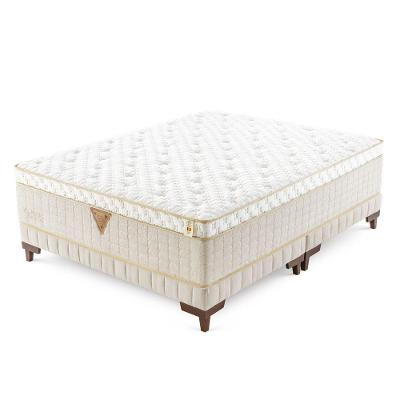Colchão King Híbrido com Molas Ensacadas D65 Pillow Top 193x203cm Latex Foam
