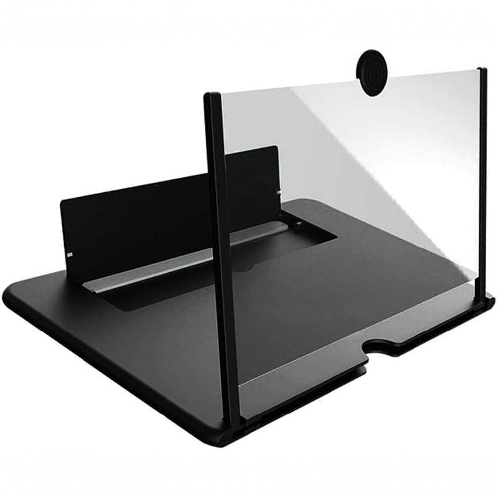 Amplificador De Tela De Celular, Efeito 3D, Dobrável Preto G - 1