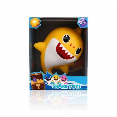 Brinquedo Infantil com Som Tubarão Bebê com Música Divertida Amarelo Draik