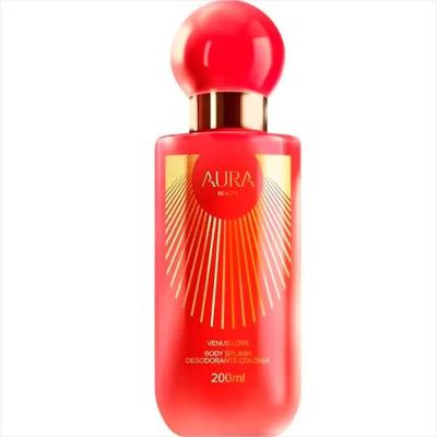 Body Splash Venus Love Feminino Eau de Toilette Doce 200ML Aura Beauty