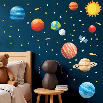 Adesivo de Parede Sistema Solar com Impressão em Alta Resolução Amarelo Arte na Arte 66 Adesivos