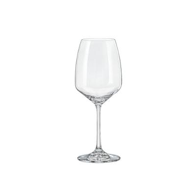 Taça para Vinho Aroma 455ML Cristal Ecológico sem Chumbo com Titânio Design Moderno Transparente