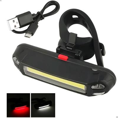 Sinalizador Traseiro para Bike Recarregável LED Potente USB Vermelho Lorben