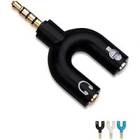 Adaptador Unificador P3 P2 Fone Microfone Headset - Adaptador P3 X P2 Preto - 1
