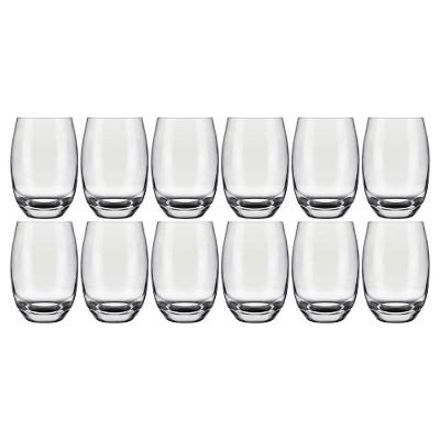 Jogo de Copos Aruba Long Drink para Coquetéis Vidro Cristal Transparente Nadir Figueiredo 12 Peças